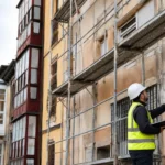 Inspección técnica de un edificio en Burgos durante su rehabilitación